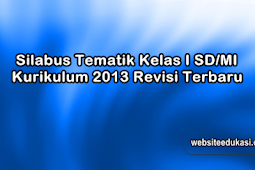 Silabus Kelas 1 SD/MI Kurikulum 2013 Revisi 2019