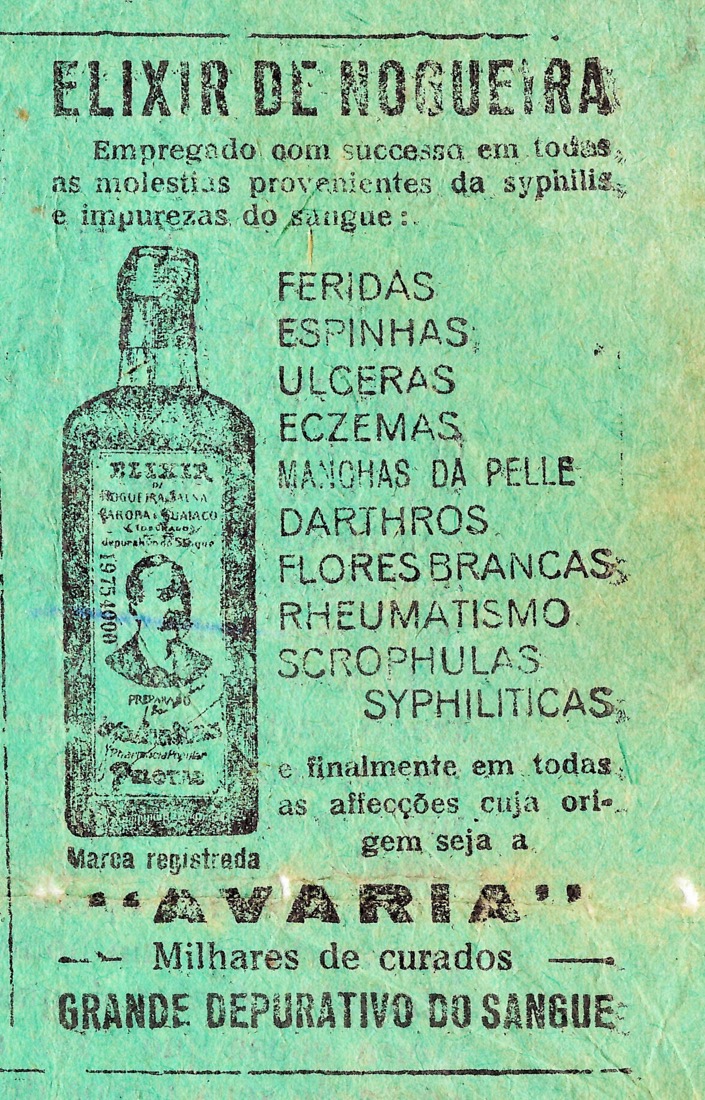 Anúncio antigo do Elixir de Nogueira veiculado em 1932