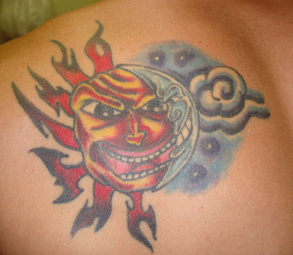 Moon And Sun Tattoo Designs