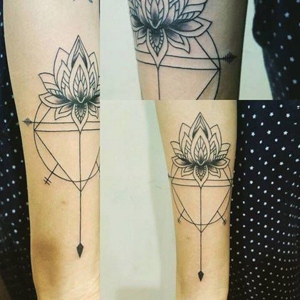 Geométricas Lotus Tatuagem