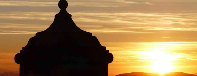 castillo de Alicante November sunset