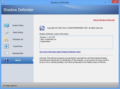 Shadow Defender 1.2.0.376 Full Version (x86/x64)