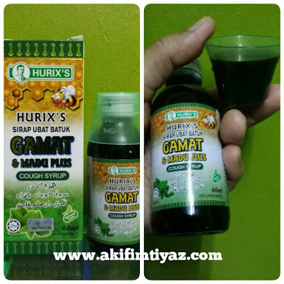 HURIX'S Sirap Ubat Batuk Gamat Dan Madu Plus  Akif Imtiyaz