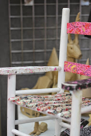 Decoupaged childrens chair