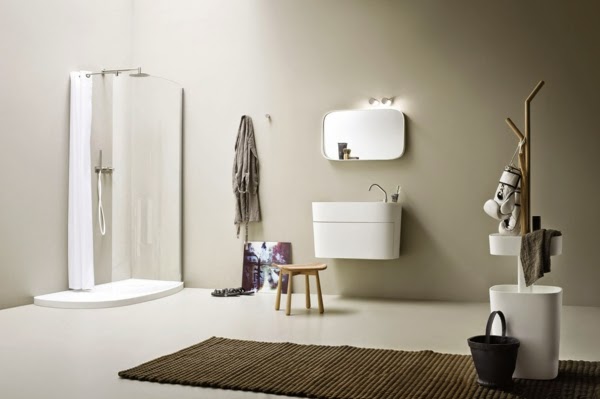 Wall Mounted Vanity Cabinets Of Minimalist Bathroom Design