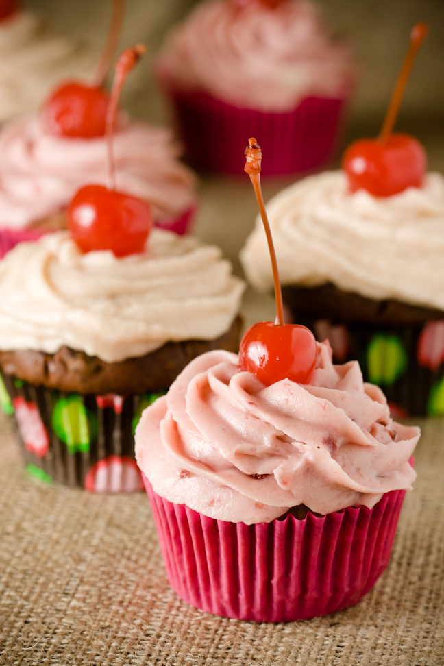 Chocolate Cherry Cupcakes, Two Ways | Cupcake Project