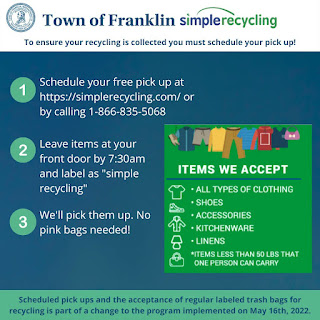 Reminder: Simple Recycling program changes