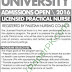Ziauddin University Admissions Open 2016 Licensed Practical Nurse Program
