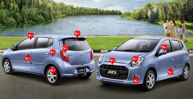 Harga Mobil Daihatsu Ayla  Harga Exterior Mobil Daihatsu 