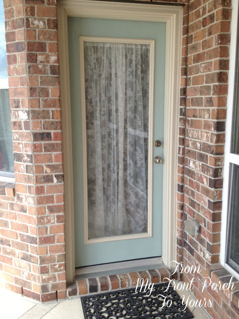Patio Door- Duck Egg- Chalk Paint-Front My Front Porch To Yours