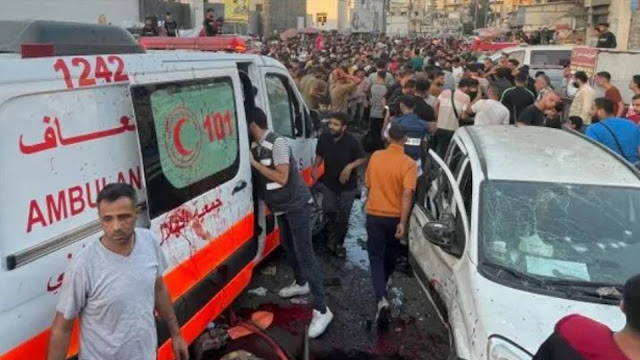 Israel's air attack on an ambulance, 15 killed