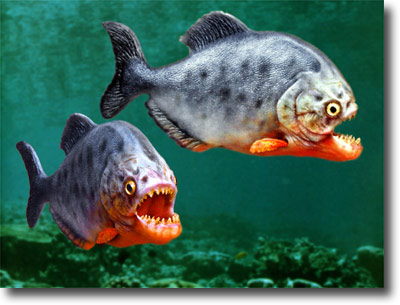 My Secret World Ikan  Piranha  Ikan  Ganas