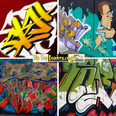 Graffiti art of many kinds ranging from graffiti alphabet graffiti letters