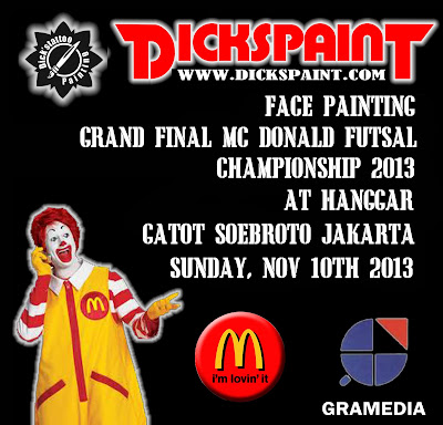 face painting football jakarta