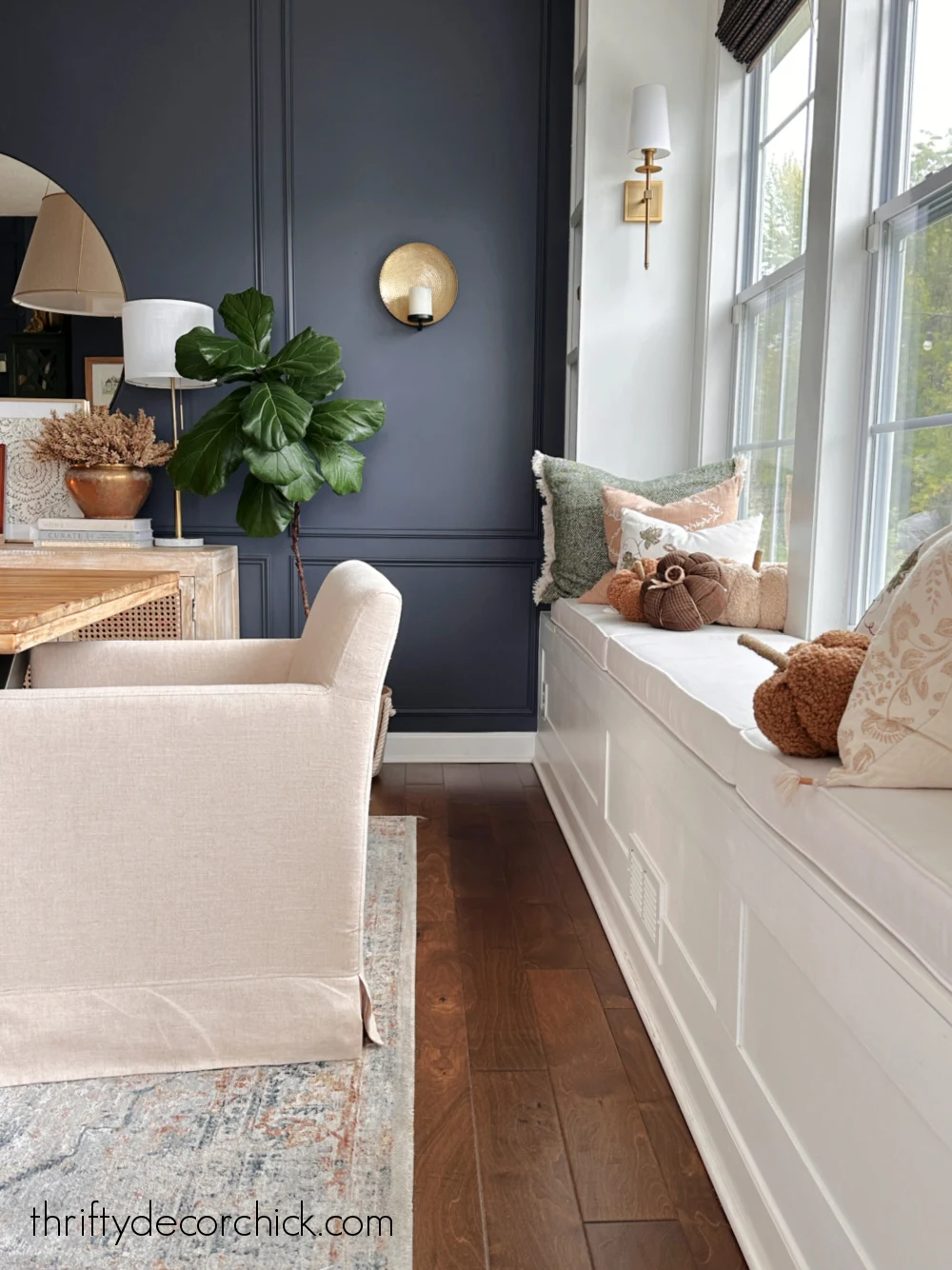 dining room with window seat