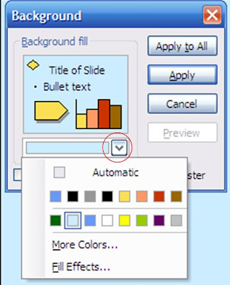 Chọn màu nền cho các thành phần trên Slide trong PowwerPoint