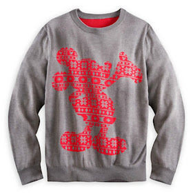 Grey with red Micky Mouse made out of stars