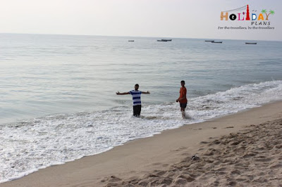 playing in Indian ocean near Dhanushkodi