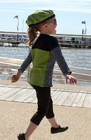 Mix and match children's separates sewn as solution to Project Run & Play Season 9's Week 2 "Spring Break" Challenge. | The Inspired Wren