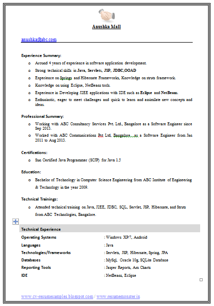 Best Engineer Resume Format Download