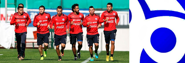 Jogadores da "Roja" se preparando para os duelos contra Colômbia e Equador