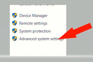 Choose advance system setting