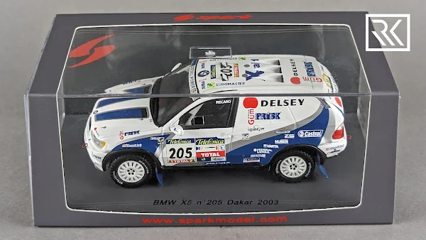 Zdjęcie modelu Spark BMW X5, Rajd Paryż - Dakar 2003, De Mevius