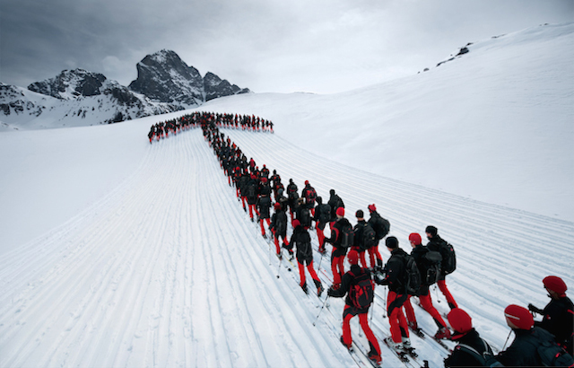 So THAT'S where the mountain is. Thanks. - Not Only Did These People Climb The Alps, They Did Something So Cool Up There.