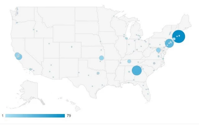 Rony la maquette: la carte des Etats-Unis d'Amérique par villes