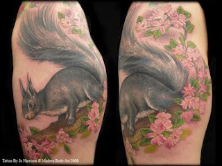 Squirrel Tattoo Design for Body