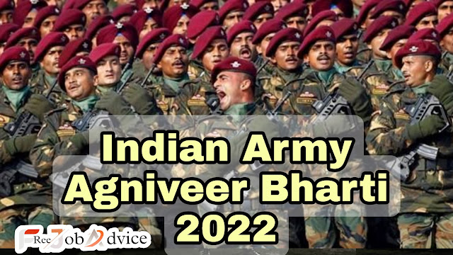 Agniveer Recruitment 2022 under the Agneepath or Agnipath Scheme for Indian Army Agniveer Recruitment 2022