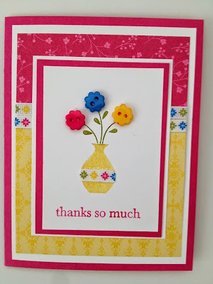 handmade button gift card