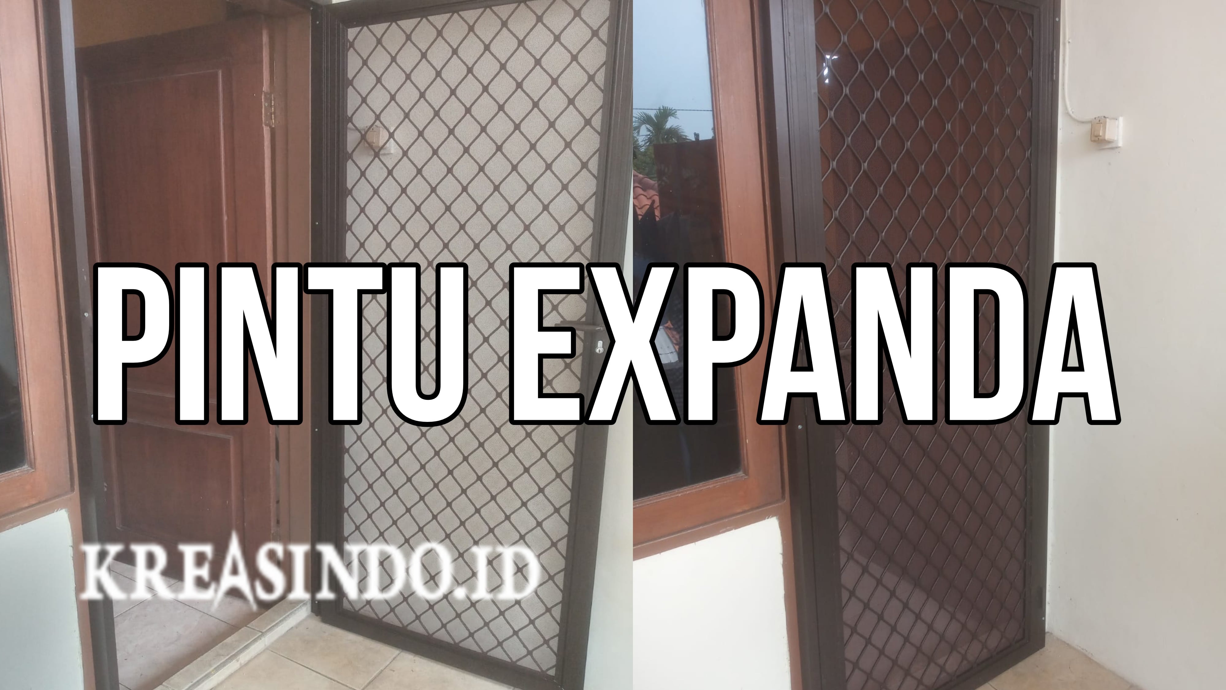 Pintu Expanda Aluminium pesanan Bu Ita di Perum Telkom Jatiasih Bekasi