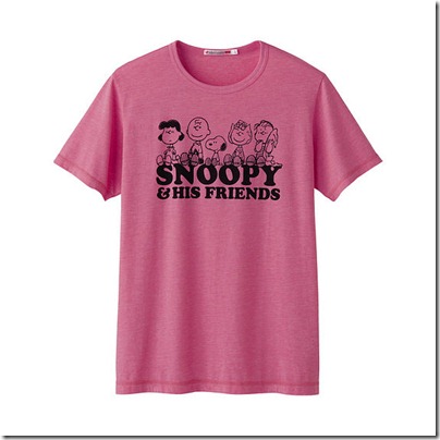 Snoopy and his friends - pink