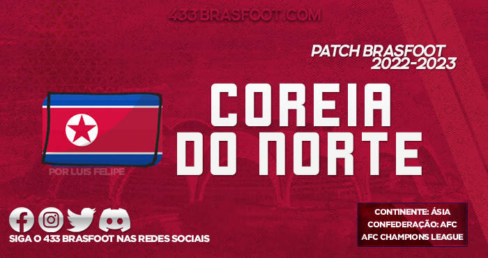 Patch Coreia do Norte Brasfoot 2022 2023