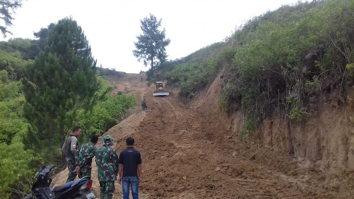 Pekerjaan Fisik TMMD ke 104 Kodim 0417/Kerinci hari ke 11