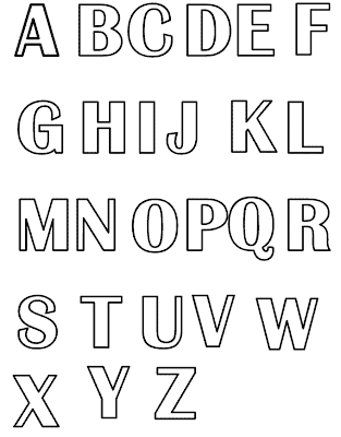 Desenho para colorir de letras do alfabeto