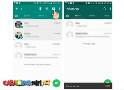 cara menyembunyikan chat di whatsapp android