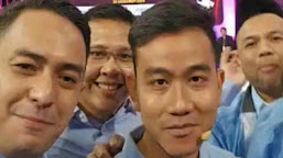 Aditya Yusma Pimpin Yel-yel Prabowo-Gibran di Debat ke Dua Pilpres 2024 Cawapres