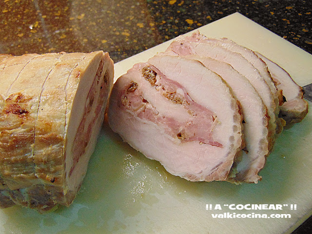 Lomo de cerdo relleno al horno