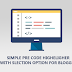 Add Simple Pre code Highlighter with Selector in Blogger post
