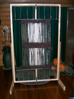 adjustable warp loom, standing rug loom