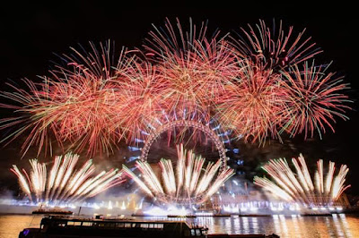 UK New Year Eve 2023 Celebration at London Eye