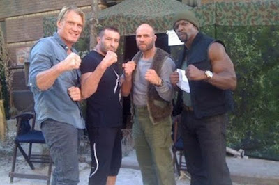 No set de Os Mercenários 2 - The Expendables 2