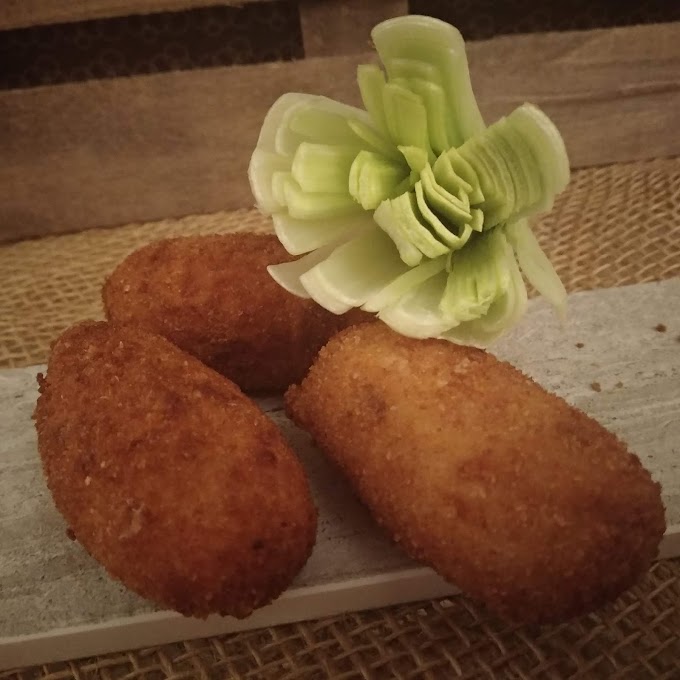 Mi Croqueta de Puerro y Gambas, ganadora del concurso “Croqueta gourmet+rápida” con Santa Rita