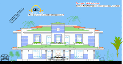 455 Square Meter (4900 Sq. Ft) Villa Elavation and Plan