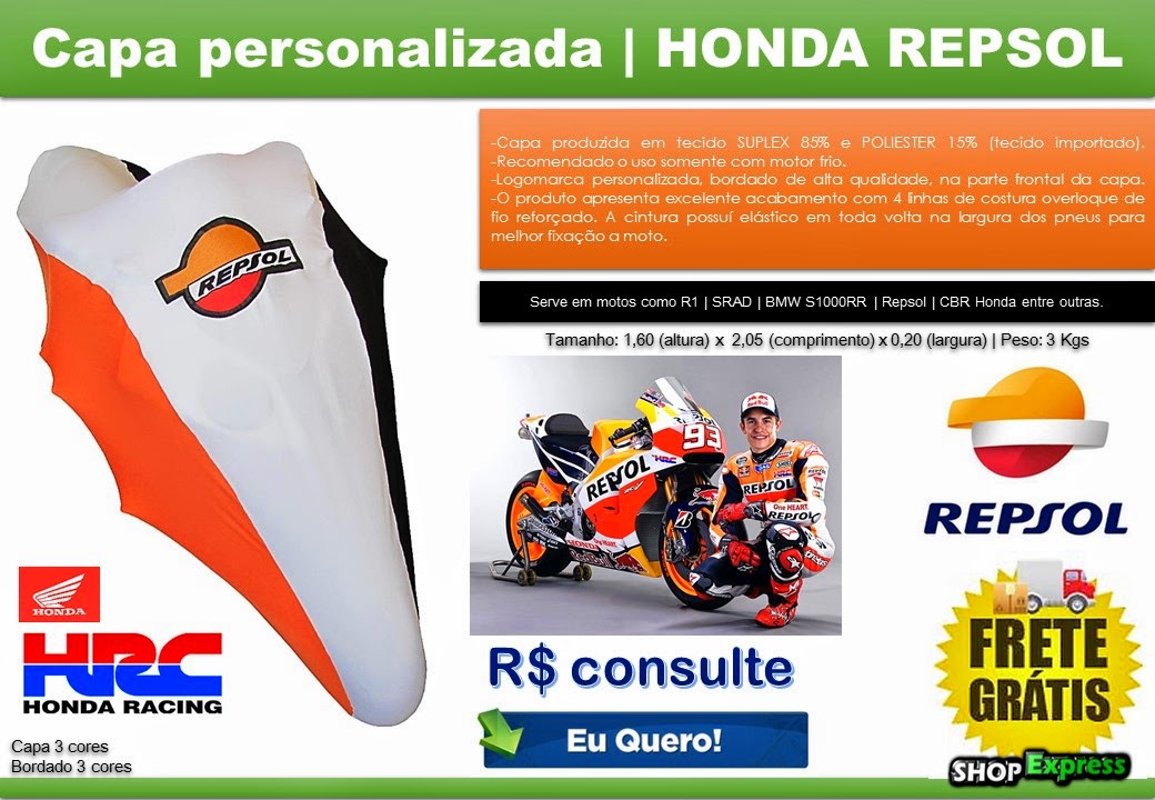  Capa Honda Repsol HRC
