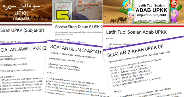 Koleksi Soalan Upkk Online Persatuan Guru Guru Sar Kafa Daerah Kuantan