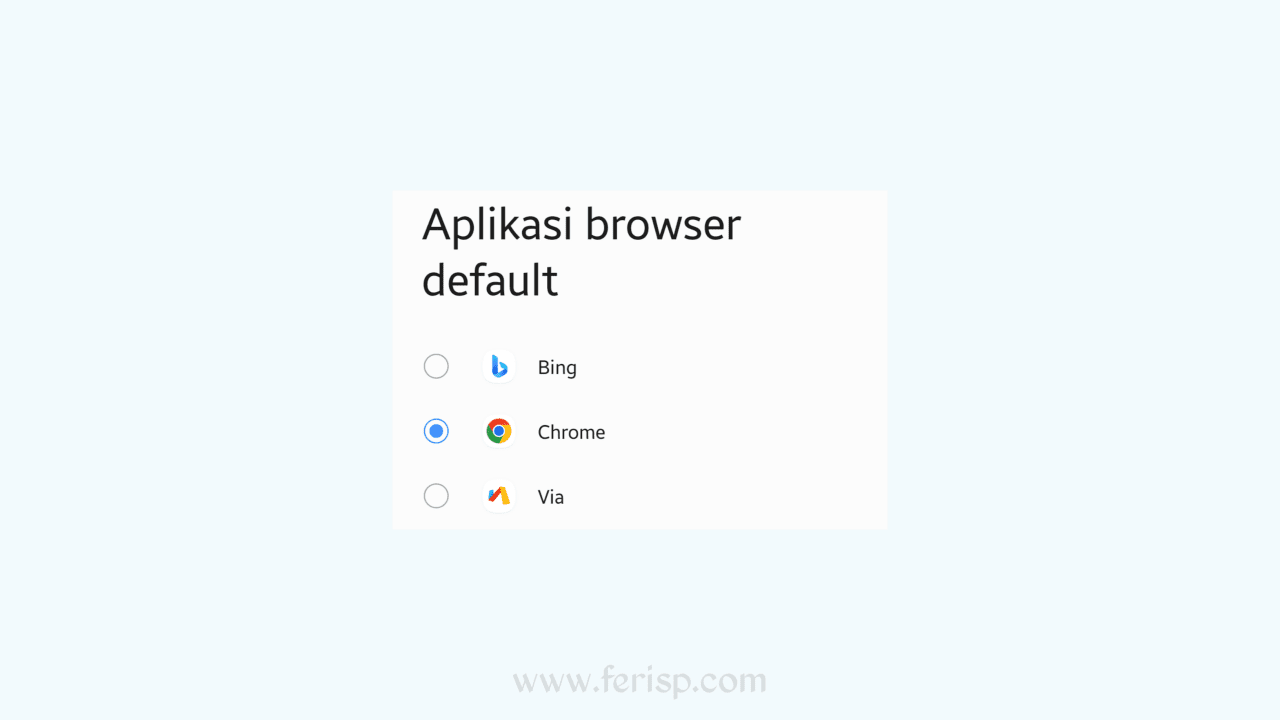 Cara Mengubah Default Browser di HP Samsung