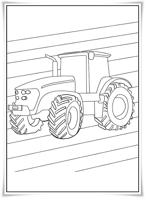 Malvorlagen Traktoren Kostenlos - Ausmalbilder zum Ausmalen Malvorlagen Traktor kostenlos 3